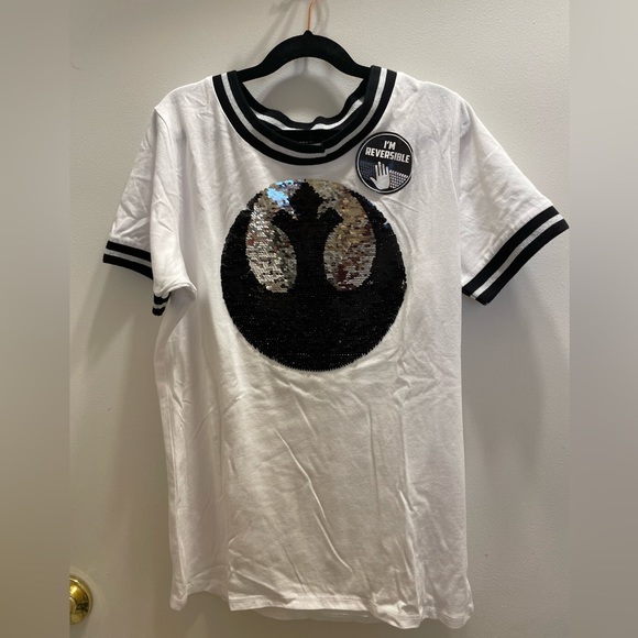 NWT reversible sequined Star Wars shirt - Picture 1 of 5
